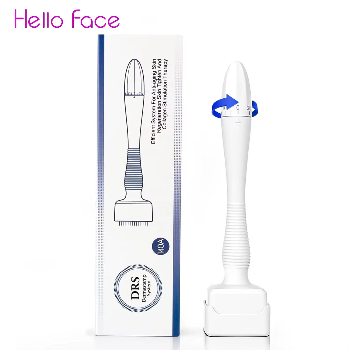 1PCS Professional Derma Stamp 140 Titanium Adjutable Microneedling Derma Stamp Sterile For Face Bread