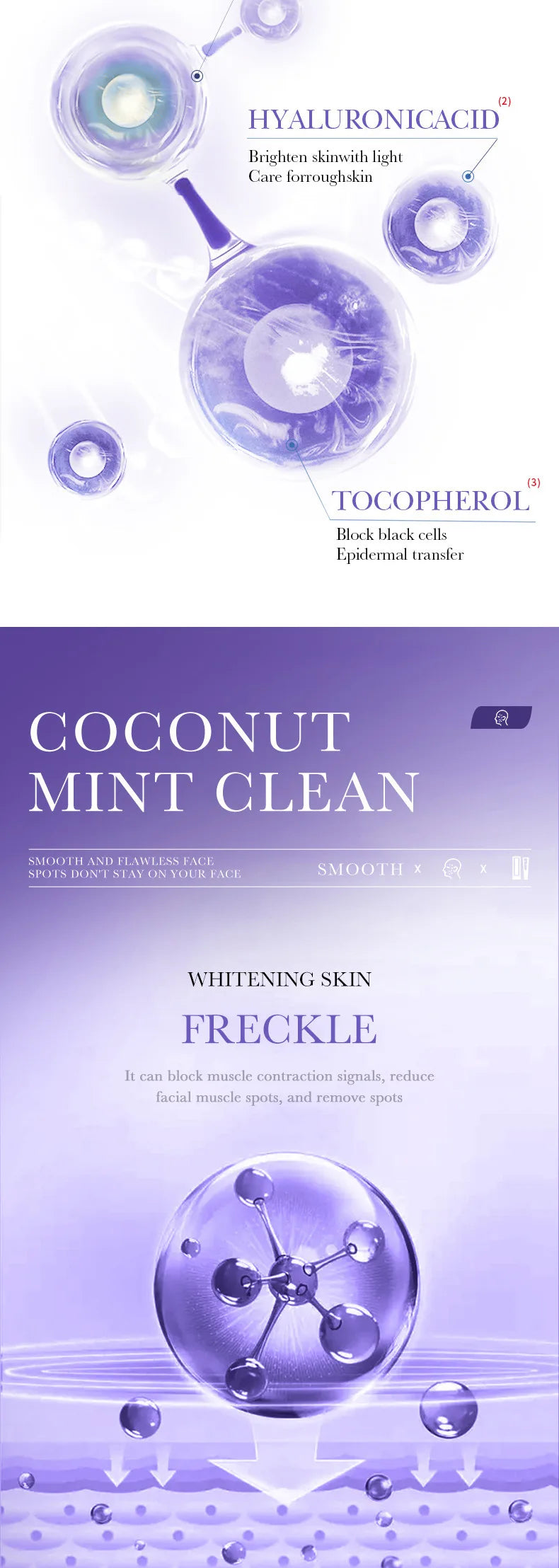 2024 Niacinamide Whitening Freckle Cream Effectively Remove Melasma Cream Lightens Black Spots Acne Marks Brightens Skin Care