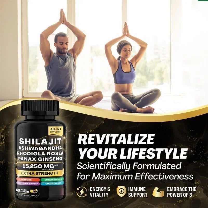 New 3 Bottles 8-IN-1 Simplify Your Routine with One Powerful Solution Unlock The Benefits of 8 Supplements in A Single Capsule