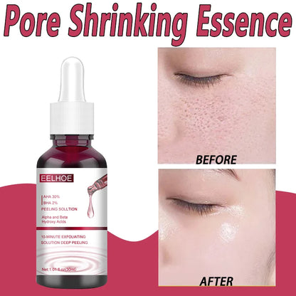 Pore Shrinking Serum Smooth Pores Whitening Moisturizing Anti Aging Brighten Skin Care Product Salicylic Fruit Acid Essence