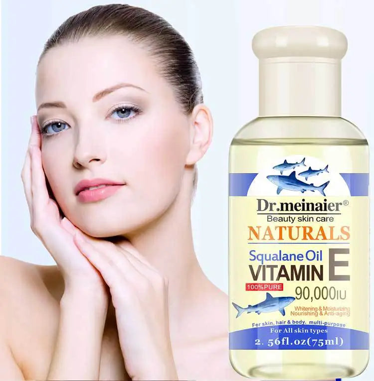 Vitamin E Face Essence Oil Morning & Night Whitening Shrink Pores Anti Wrinkle Aging Freckle Repair Face Skin Care Essence 75ml