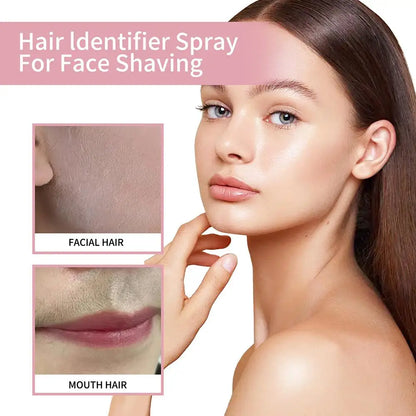 Hair Identifier Spray Dermaplaning Spray Powder For Facial Hair, Moisturizing And Skin Care Dermaplaner Spray For Face Shaving