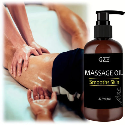 GZE Body Smooths Skin Massage Oil Infused with Collagen and Stem Cell Skin Tightening Moisturizing Firming Body Cleansing