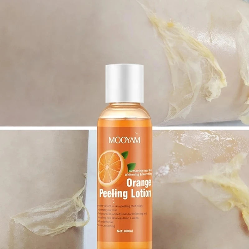 Hot Orange Yellow Peeling Lotion Oil Bleaching Dark Skin Retinol Peptide Spots Blackhead Blemishes Bad Skin Spot Treatment Care