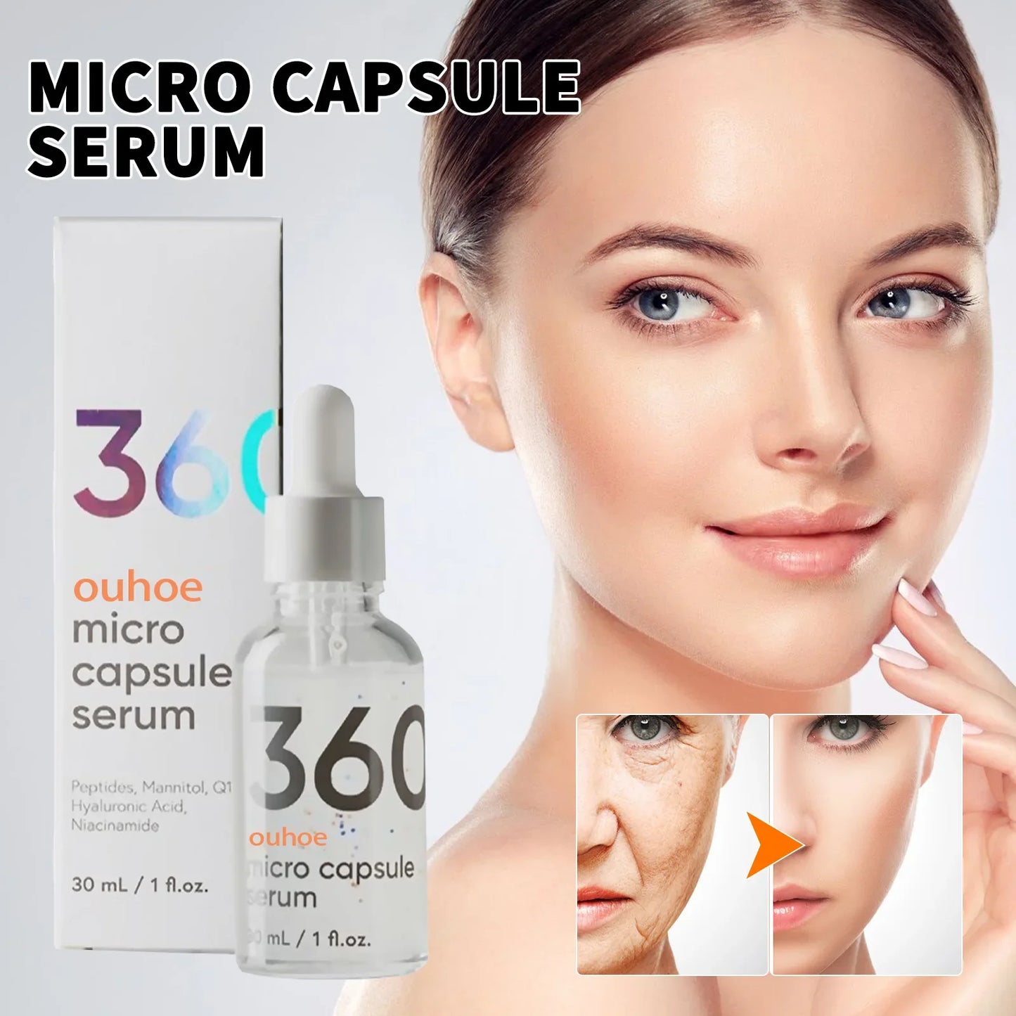 Fast Wrinkle Remover Face Serum Lifting Firming Fade Fine Lines Anti-aging Essence Nouris Skin Care Quickly