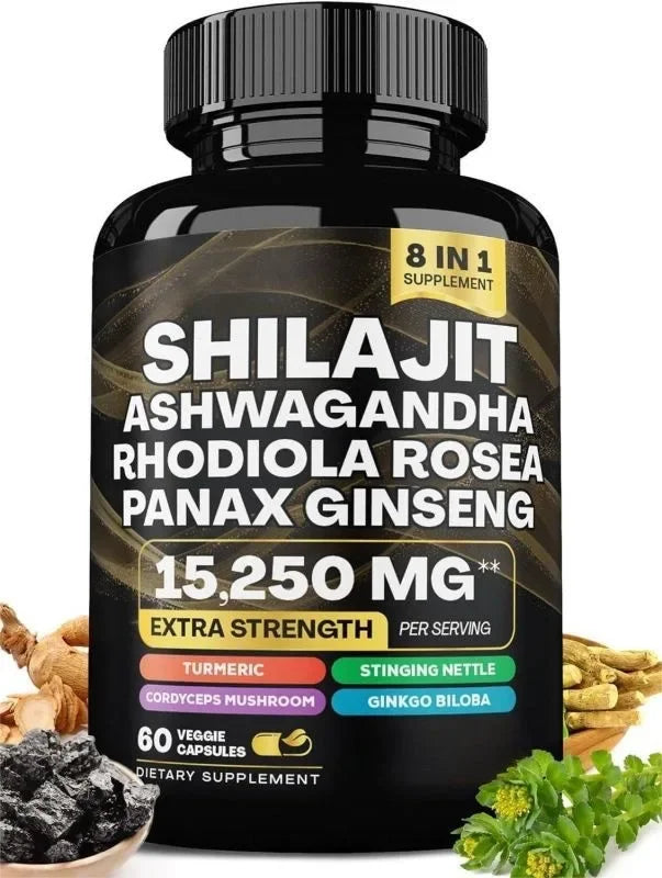 New 3 Bottles 8-IN-1 Simplify Your Routine with One Powerful Solution Unlock The Benefits of 8 Supplements in A Single Capsule