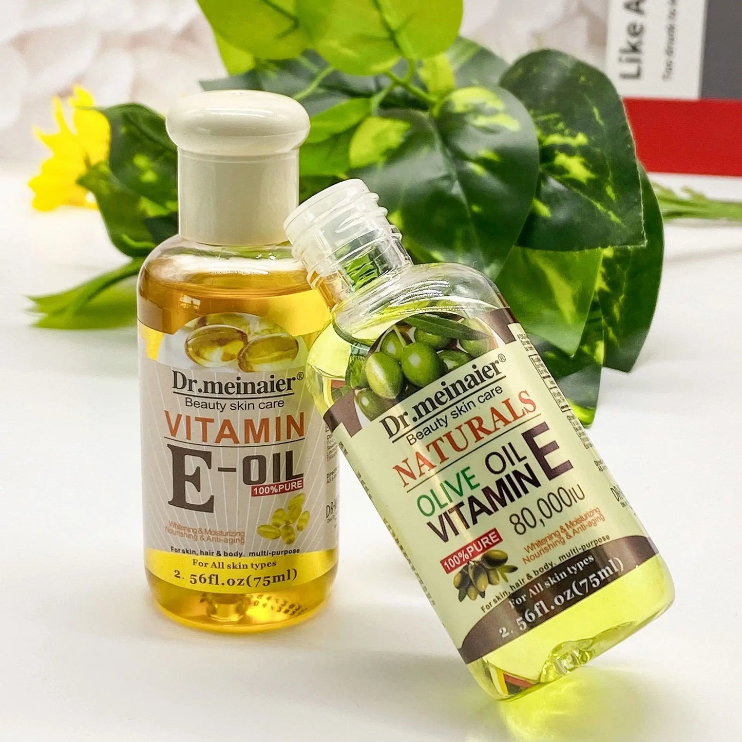 Vitamin E Face Essence Oil Morning & Night Whitening Shrink Pores Anti Wrinkle Aging Freckle Repair Face Skin Care Essence 75ml