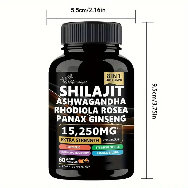 New 3 Bottles 8-IN-1 Simplify Your Routine with One Powerful Solution Unlock The Benefits of 8 Supplements in A Single Capsule